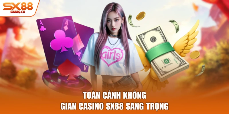 Toàn cảnh không gian Casino SX88 sang trọng